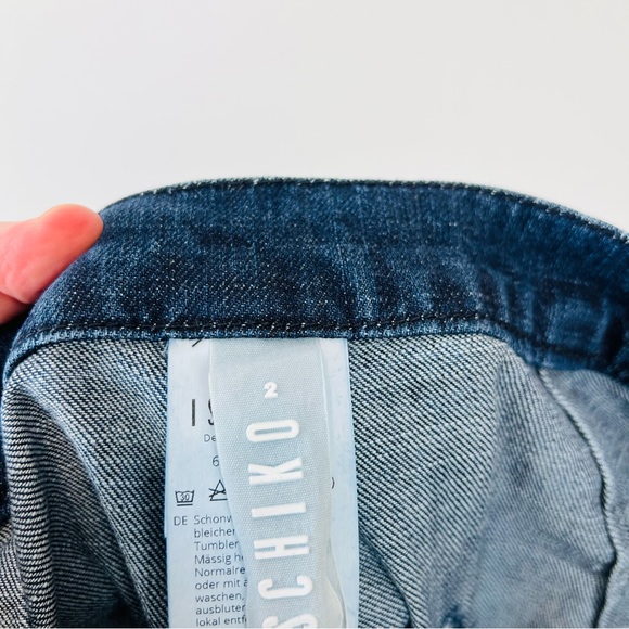 ISCHIKO OSKA Blue Mid Wash Denim Balloon Oversized Jeans UK 12 - Picture 14 of 15